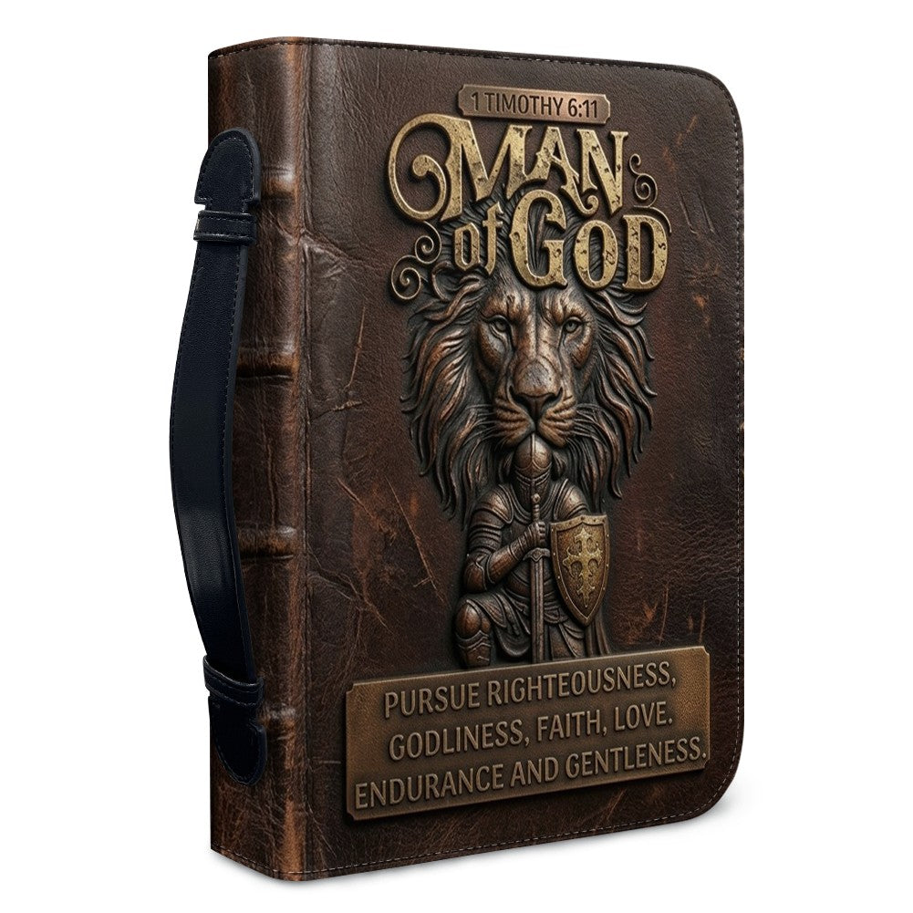 Personalized Man of God Lion Bible Cover