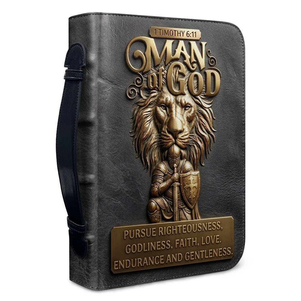 Personalized Man of God Lion Bible Cover
