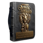 Personalized Man of God Lion Bible Cover