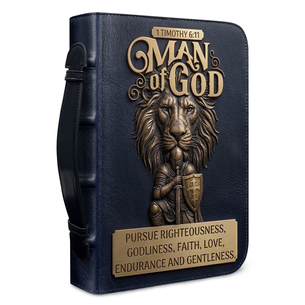 Personalized Man of God Lion Bible Cover