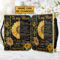 Personalized To My Mom Sunflower Bible Cover