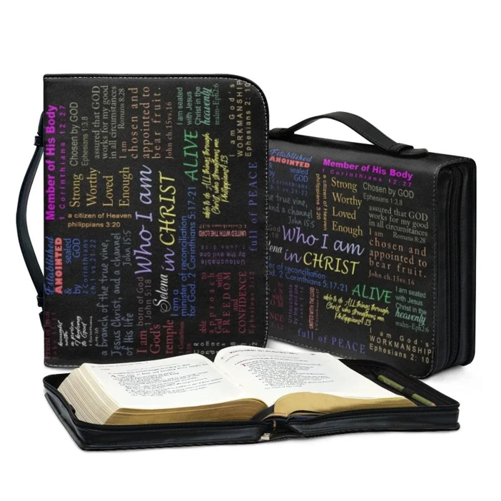 Personalized Who I Am In Christ Bible Cover