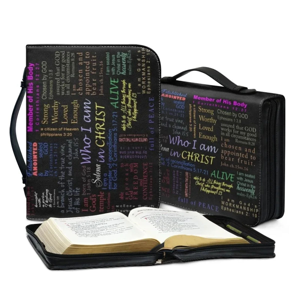 Personalized Who I Am In Christ Bible Cover
