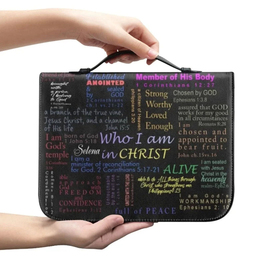 Personalized Who I Am In Christ Bible Cover