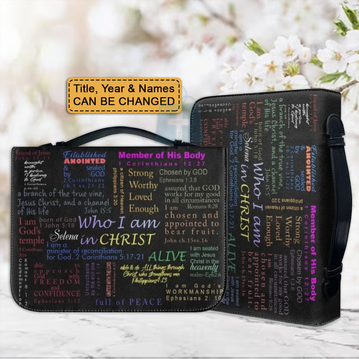Personalized Who I Am In Christ Bible Cover