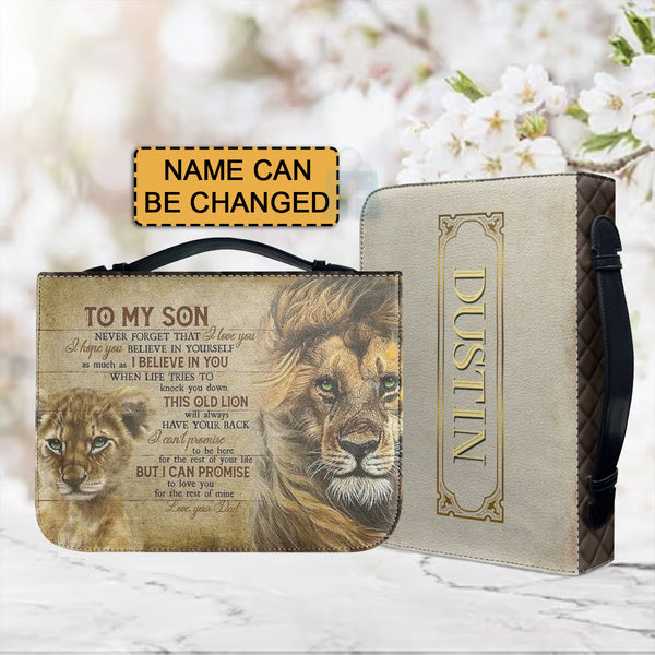 To My Son From Mom Personalized Bible Cover