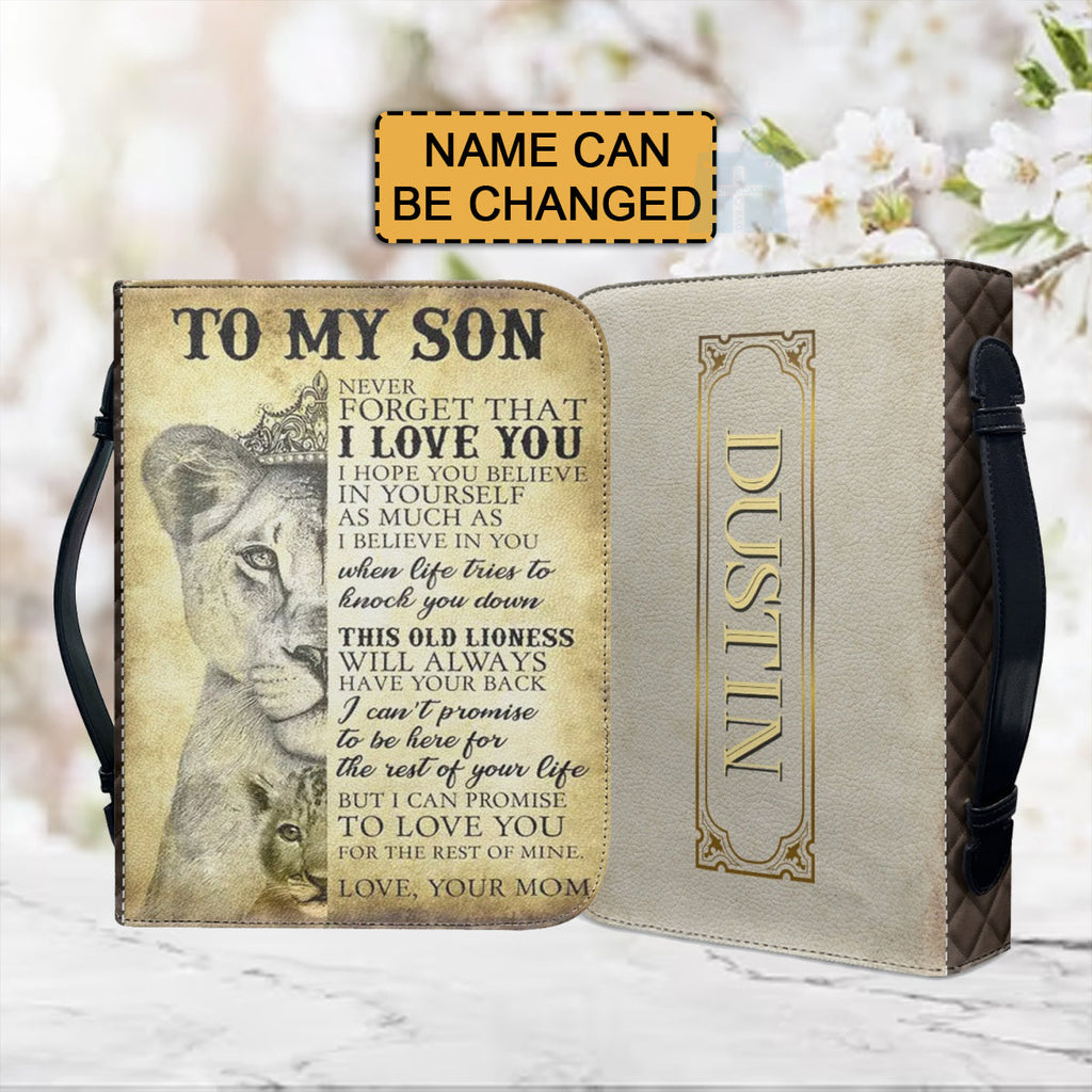 To My Son From Mom Personalized Bible Cover