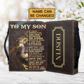 To My Son From Mom Personalized Bible Cover