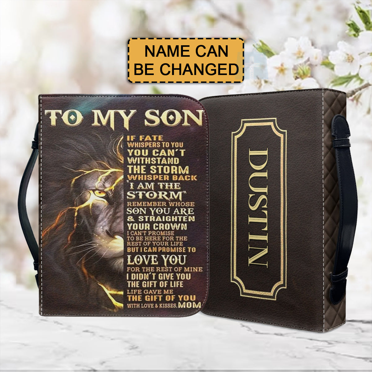 To My Son From Mom Personalized Bible Cover