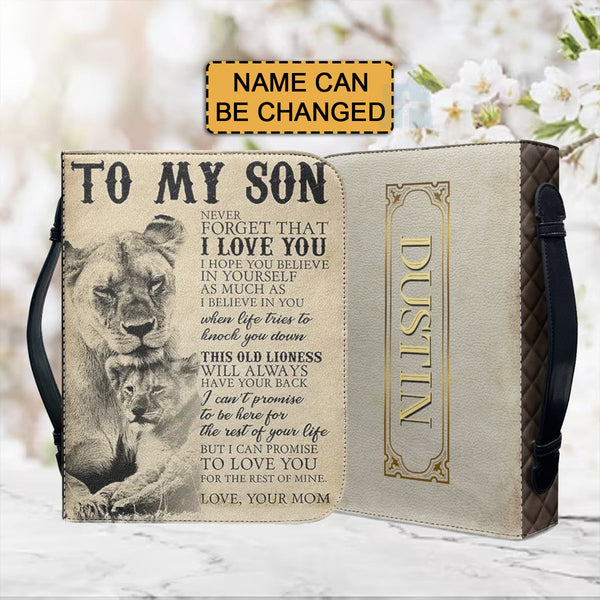 To My Son From Mom Personalized Bible Cover