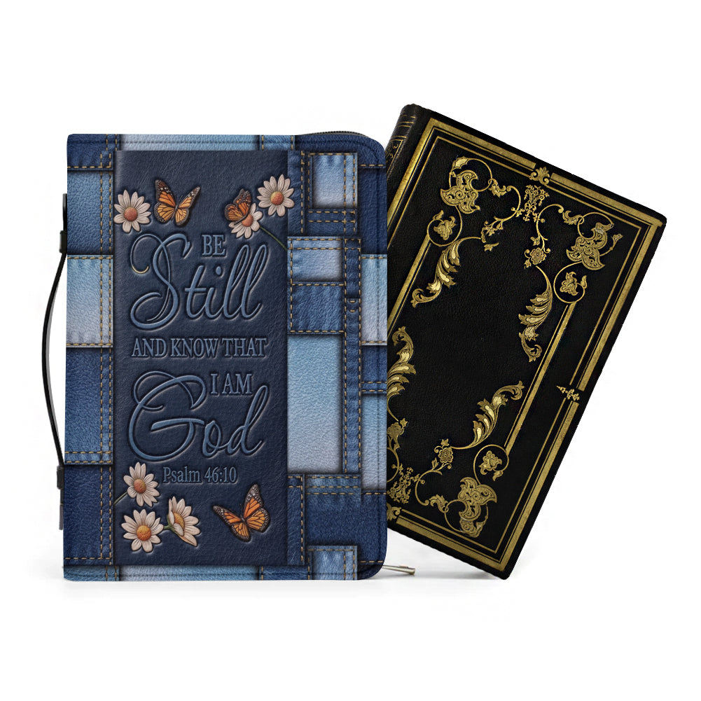 Personalized Be Still Butterfly Bible Cover