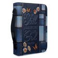 Personalized Be Still Leather Bible Cover