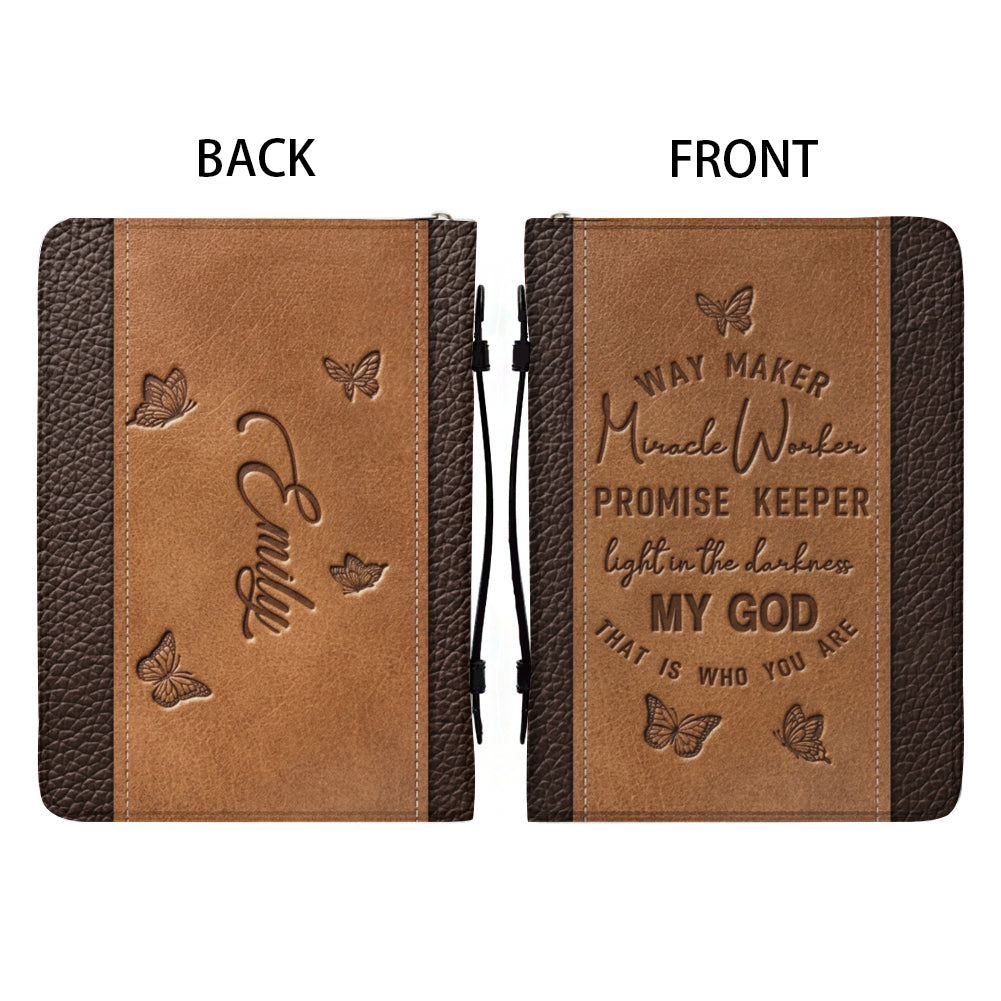 Personalized Way Maker Butterfly Bible Cover