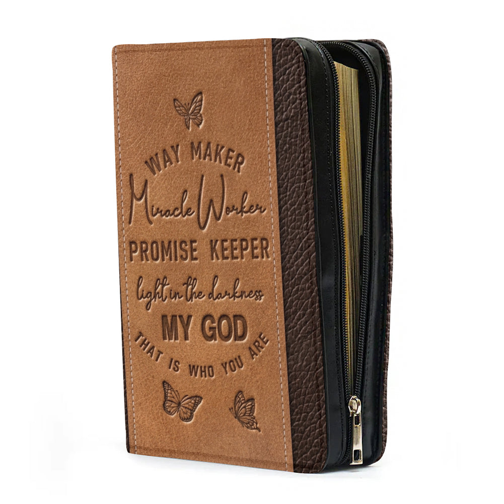 Way Maker Vintage Leather-Look Bible Cover