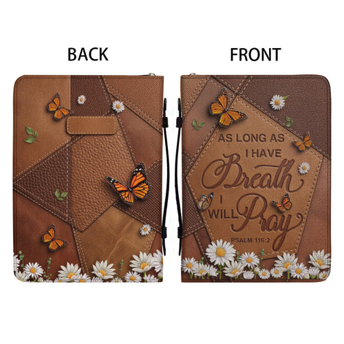 Butterfly & Daisy Leather Bible Cover