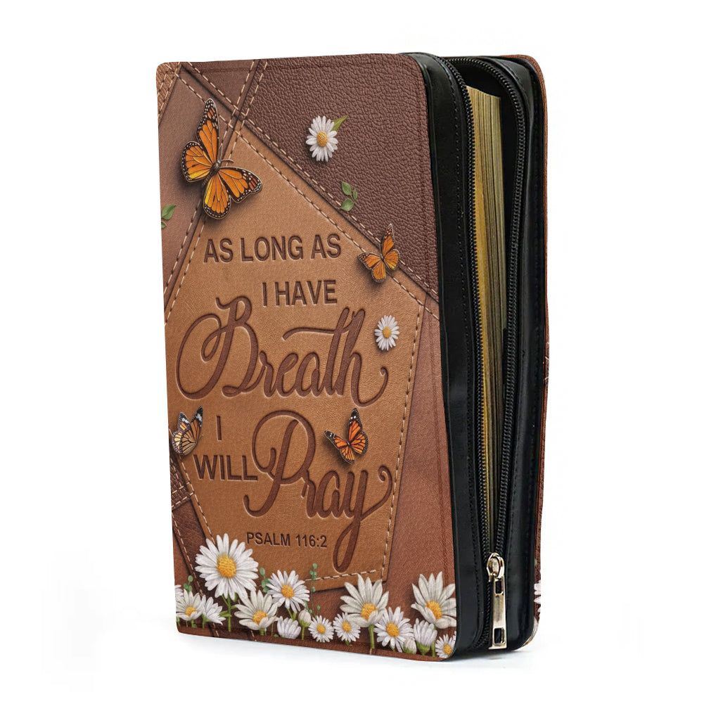 Butterfly & Daisy Leather Bible Cover