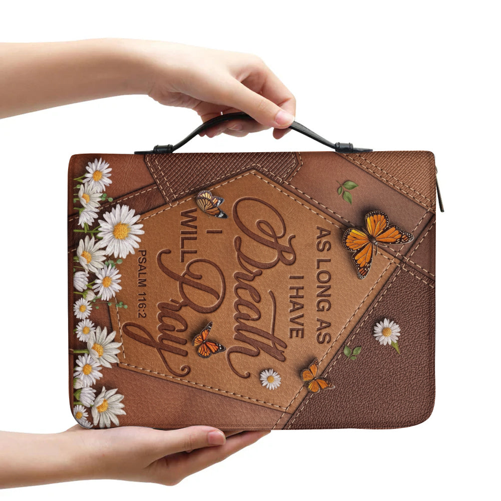 Butterfly & Daisy Leather Bible Cover