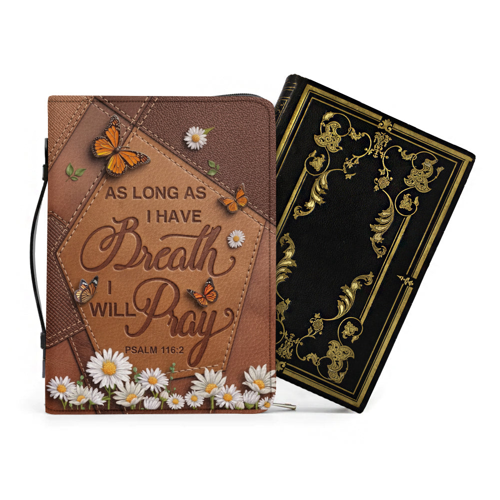 Butterfly & Daisy Leather Bible Cover