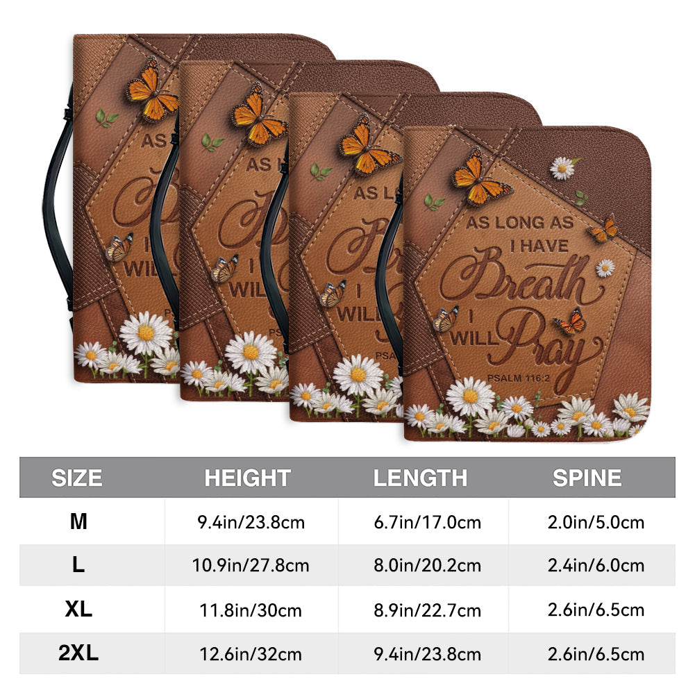 Butterfly & Daisy Leather Bible Cover