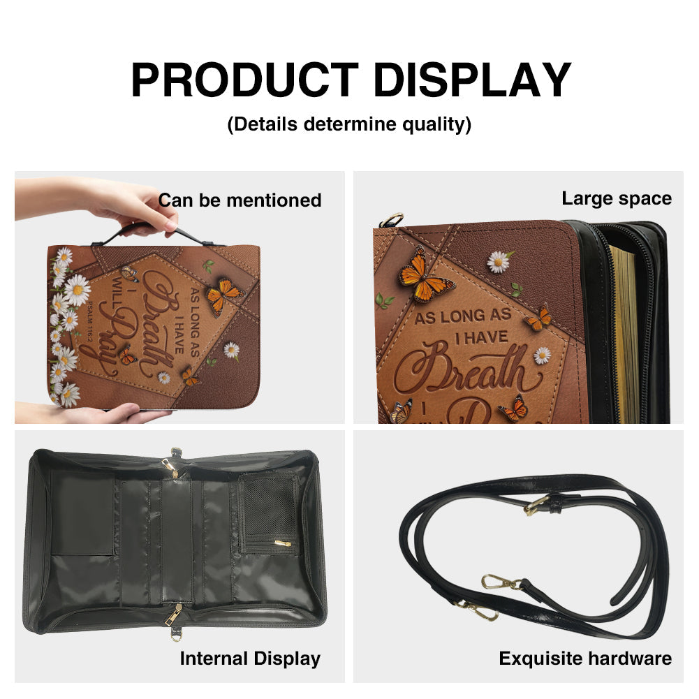Butterfly & Daisy Leather Bible Cover