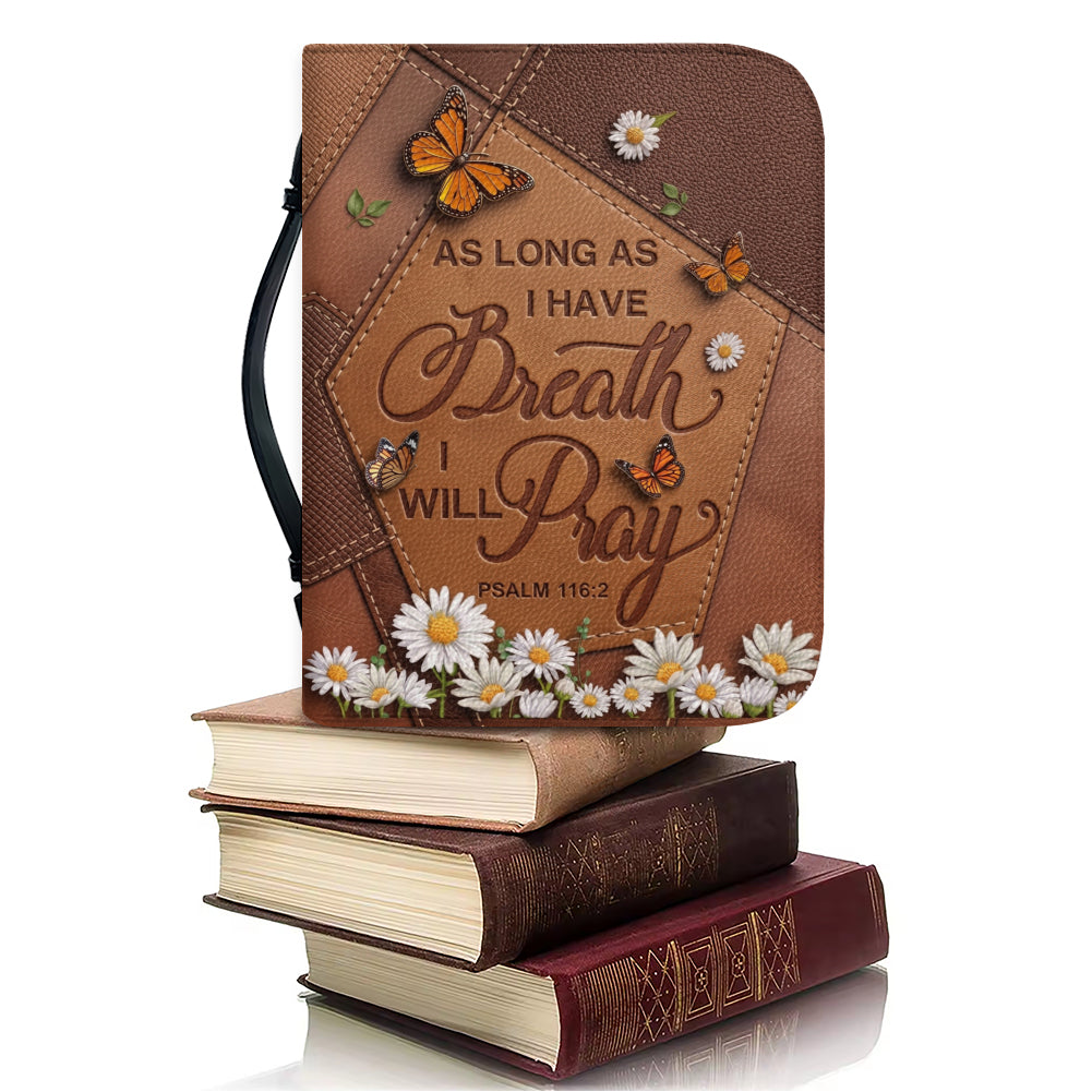 Butterfly & Daisy Leather Bible Cover