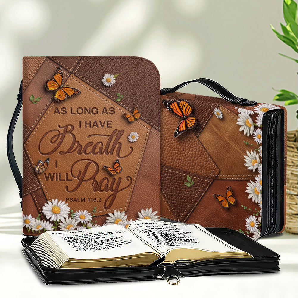 Butterfly & Daisy Leather Bible Cover