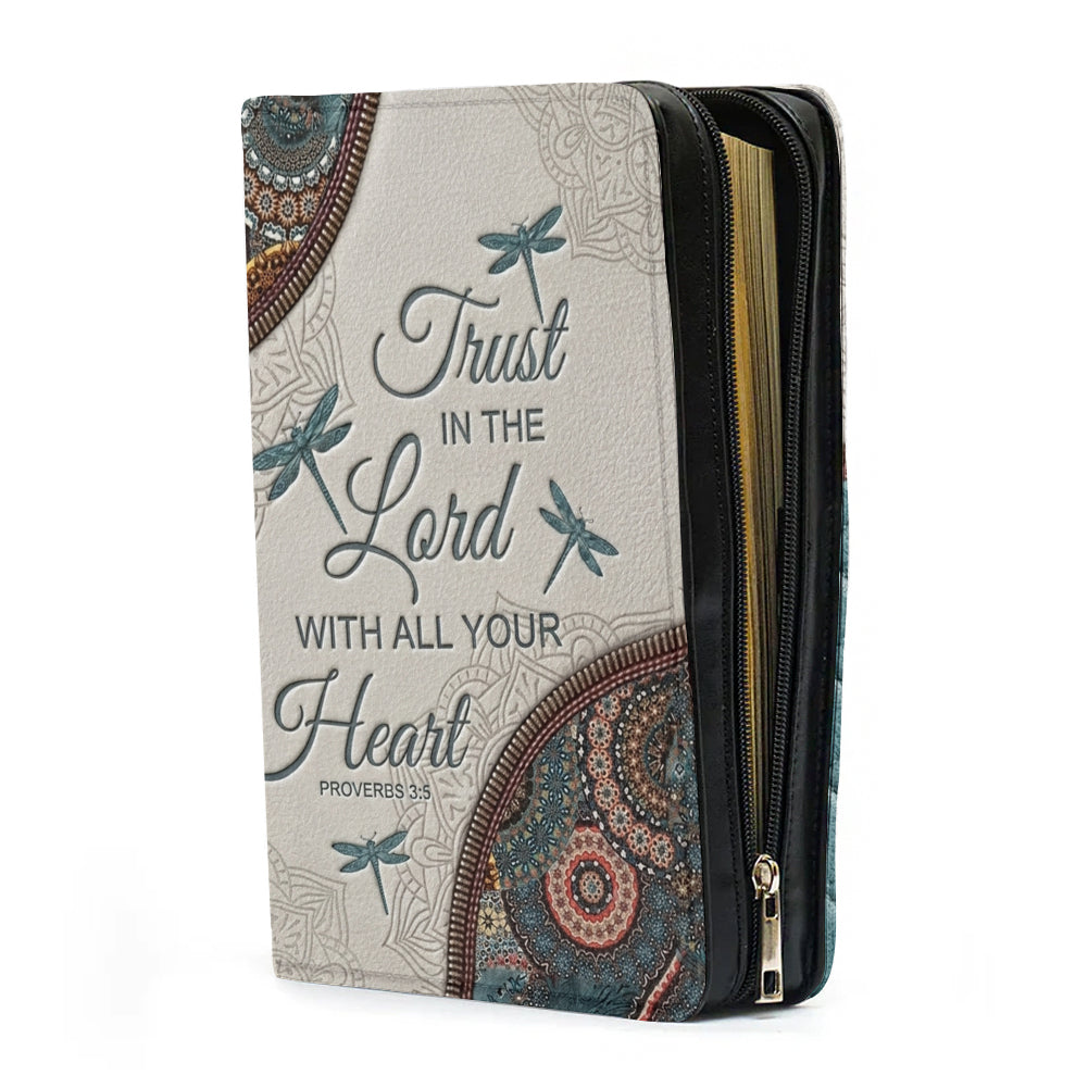 Personalized Dragonfly Bible Cover with Verse