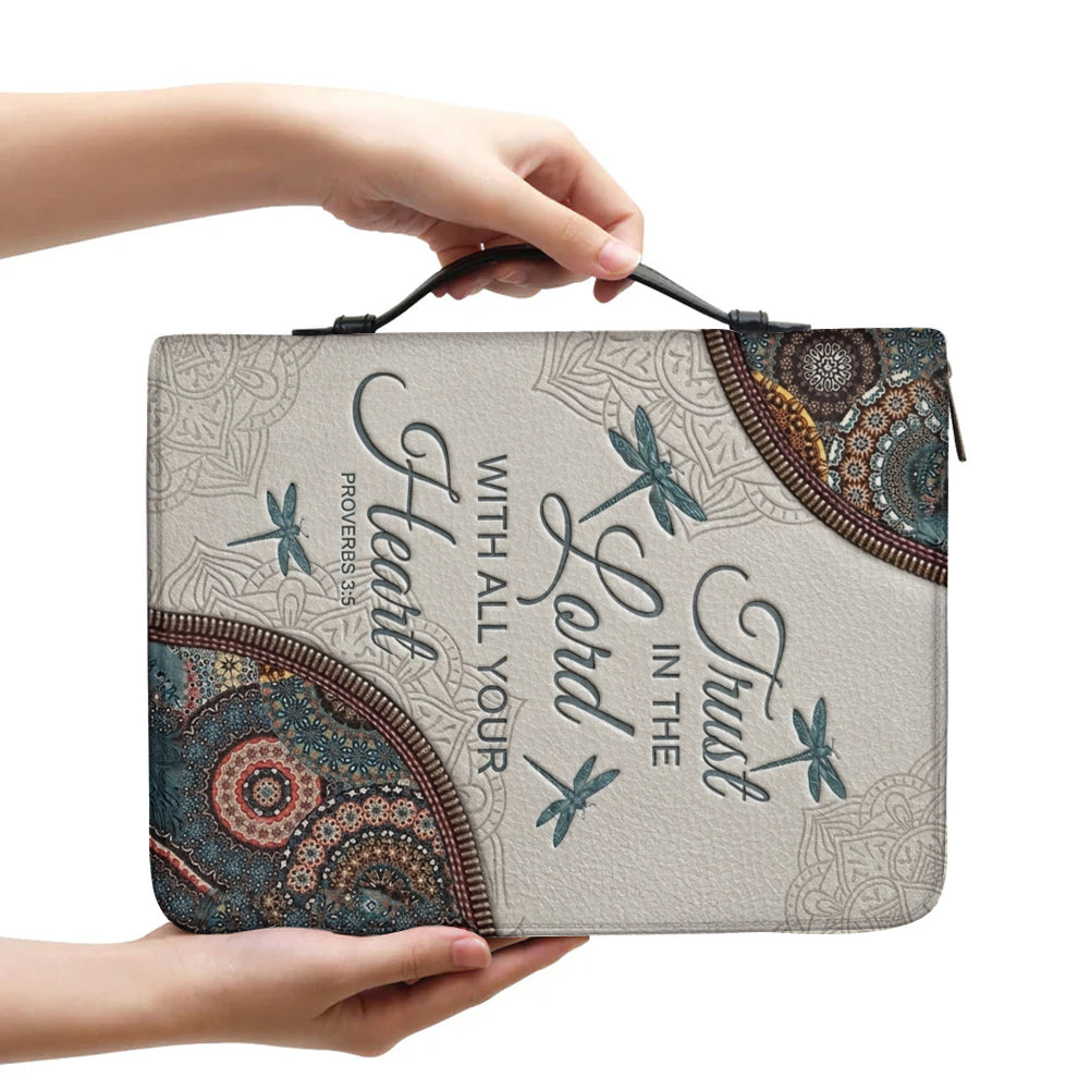 Personalized Dragonfly Bible Cover with Verse