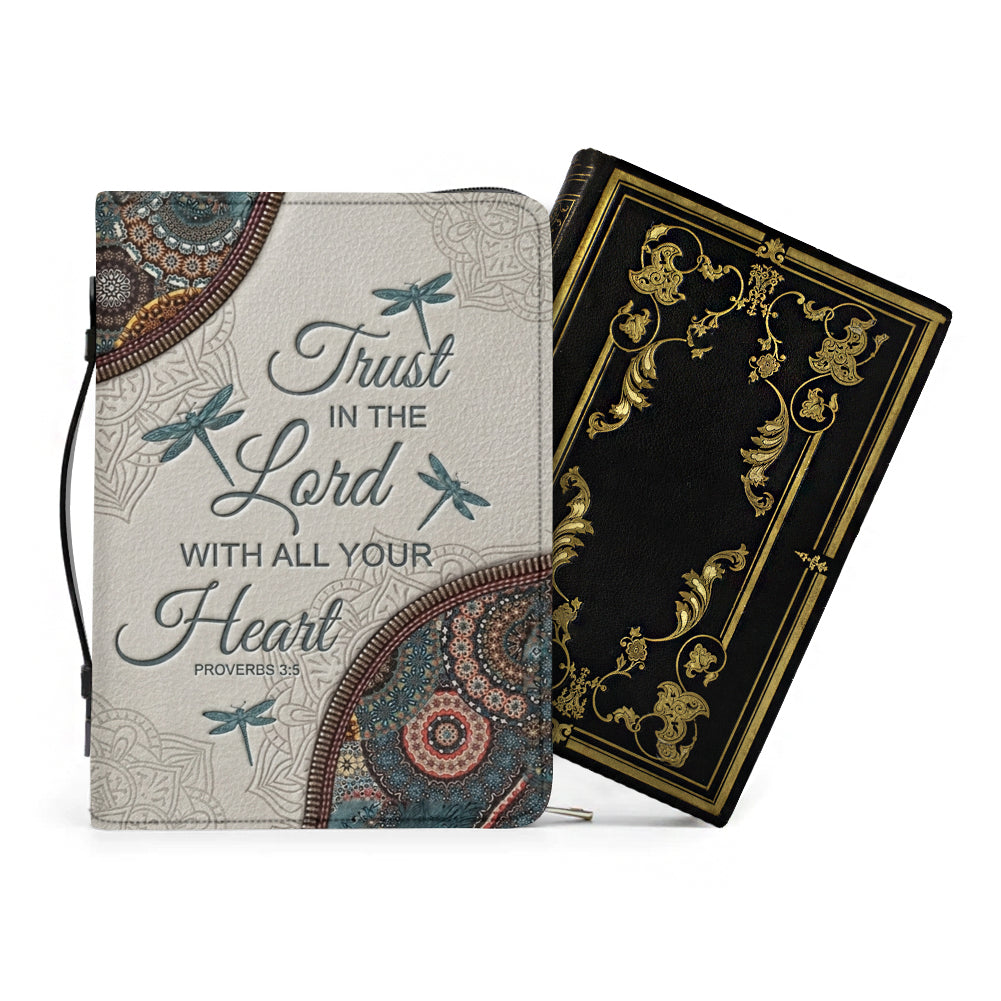Personalized Dragonfly Bible Cover with Verse