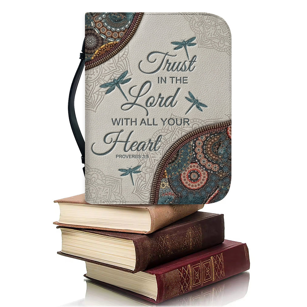 Personalized Dragonfly Bible Cover with Verse