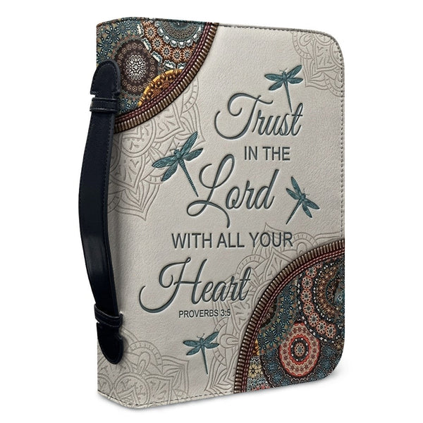 Personalized Dragonfly Bible Cover with Verse