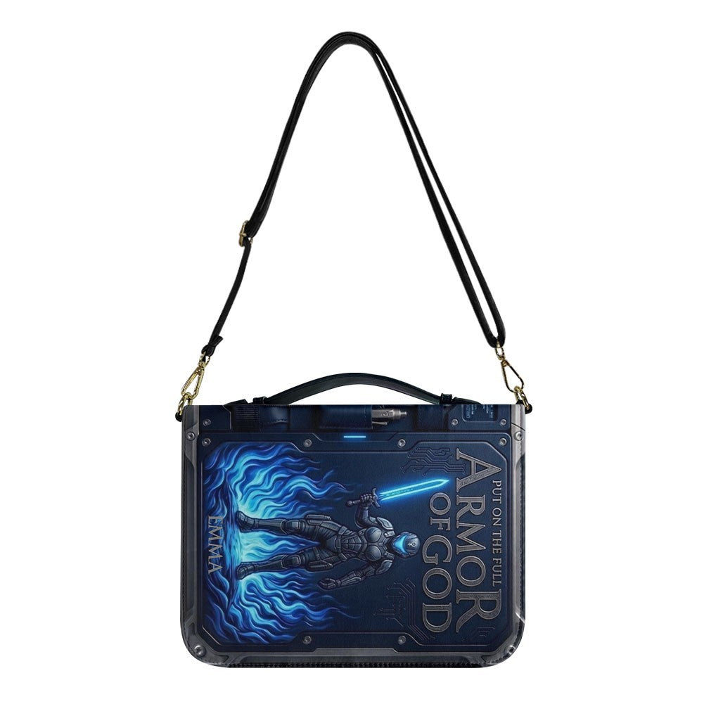 Personalized Floral Armor of God Bible Cover