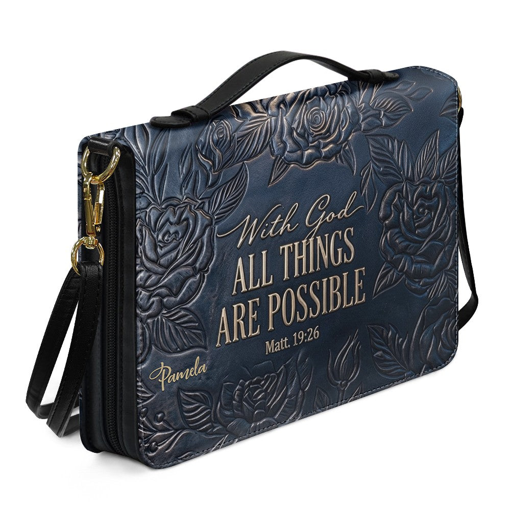 Personalized Bible Cover Case with Handle