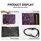 Personalized Purple Butterfly "Be Still" Leather Bible Cover