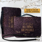 Personalized Bible Cover Case with Handle
