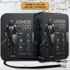Personalized Armor of God Bible Cover for Men