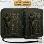 Personalized Armor of God Bible Cover for Men
