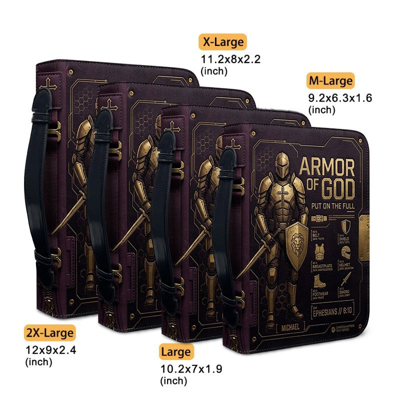 Personalized Armor of God Bible Cover for Men