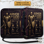 Personalized Armor of God Bible Cover for Men