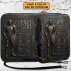 Personalized Armor of God Bible Cover for Men