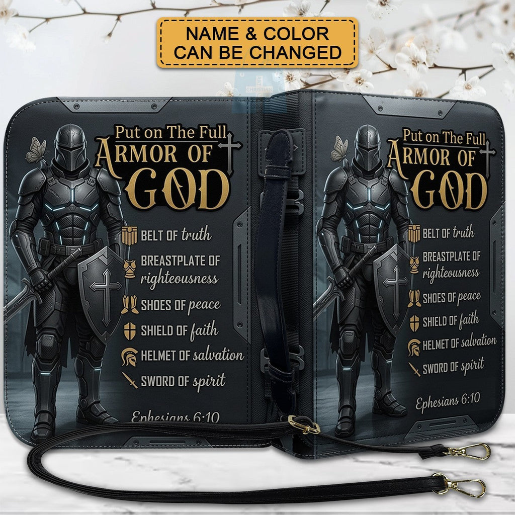 Personalized Armor of God Bible Cover for Men