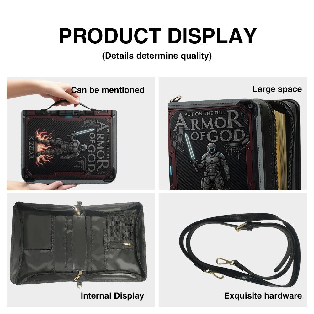 Personalized Armor of God Leather Bible Cover