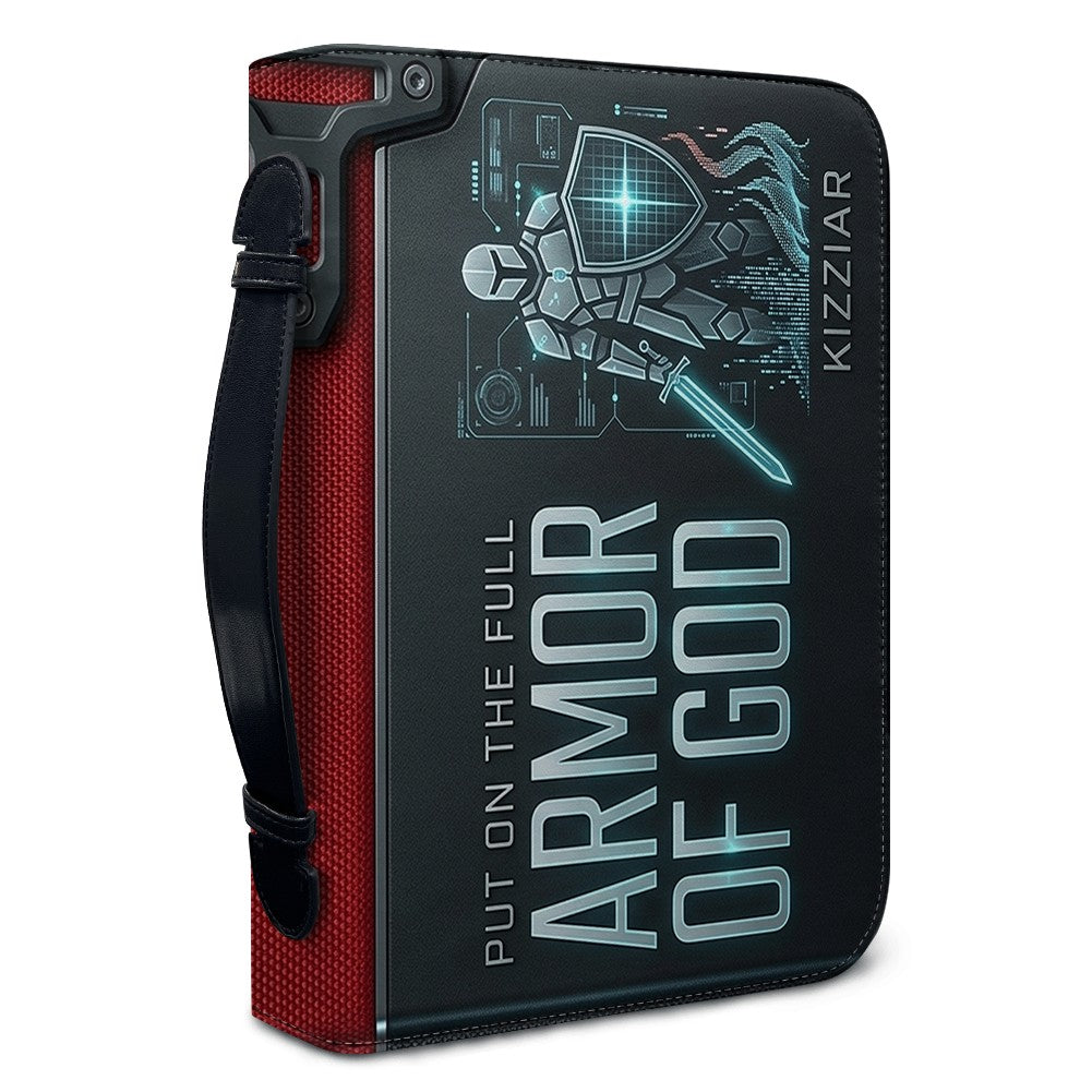 Personalized Armor of God Leather Bible Cover