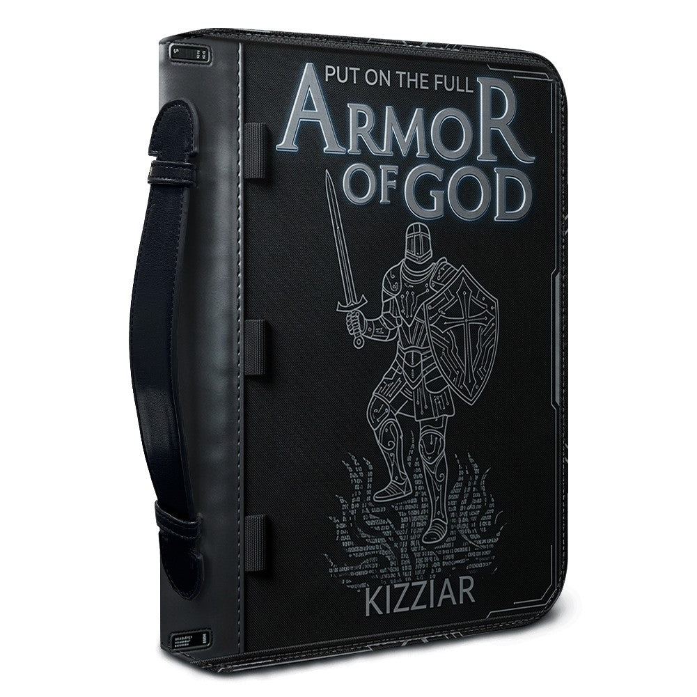 Personalized Armor of God Leather Bible Cover