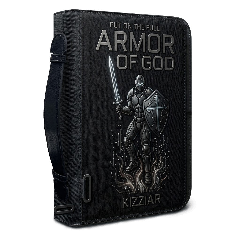 Personalized Armor of God Leather Bible Cover
