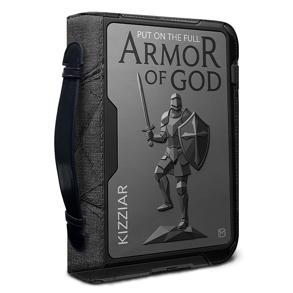 Personalized Armor of God Leather Bible Cover