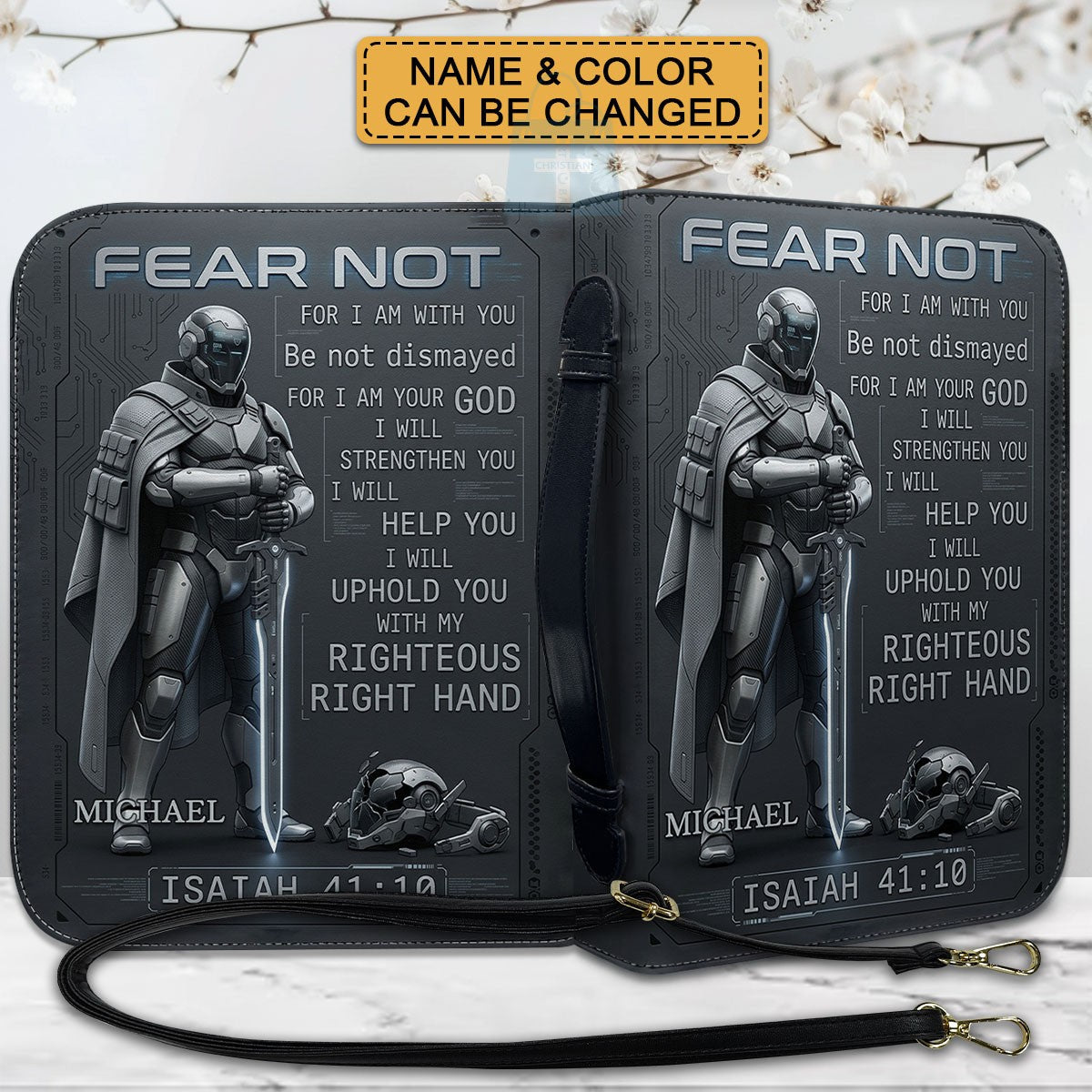 Personalized Sci-Fi Armor Bible Cover
