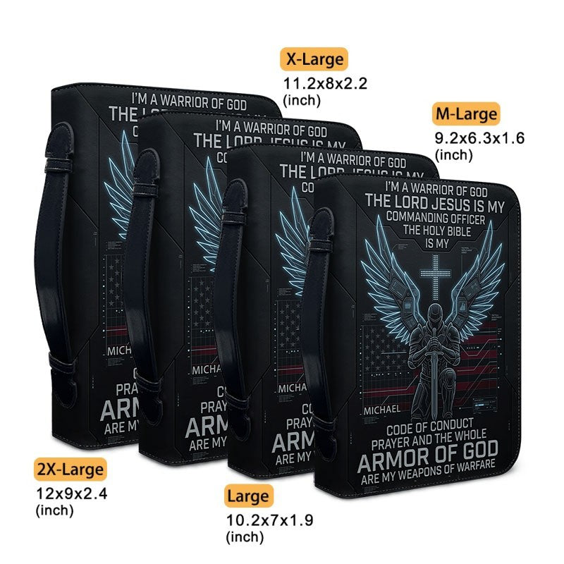Armor of God Tech Warrior Personalized Bible Cover