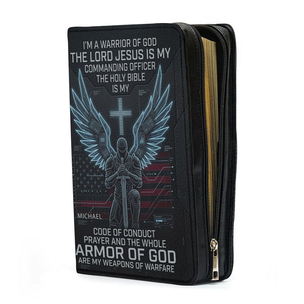 Armor of God Tech Warrior Personalized Bible Cover