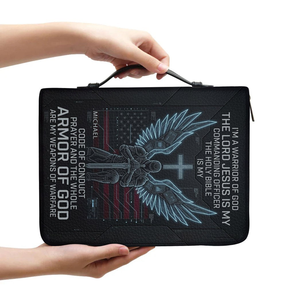 Armor of God Tech Warrior Personalized Bible Cover